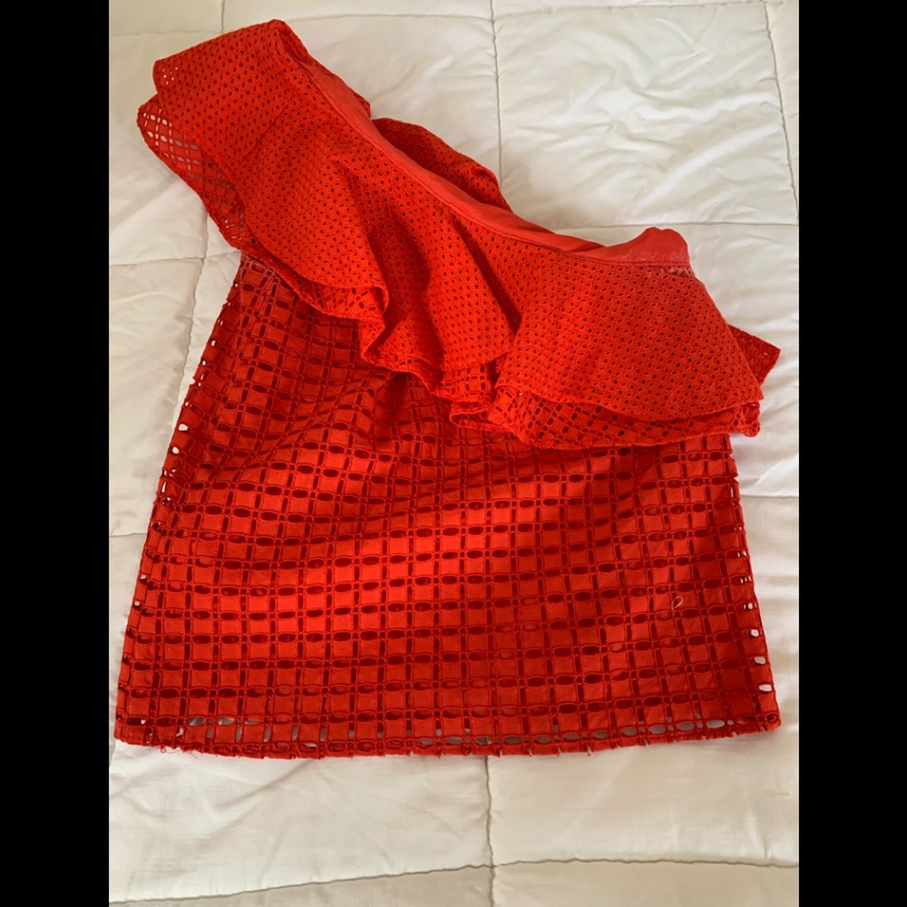 Jcrew one shoulder top